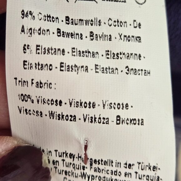 NWOt Blue White paisley Bandana Print Blazer size 12 - Picture 6 of 8